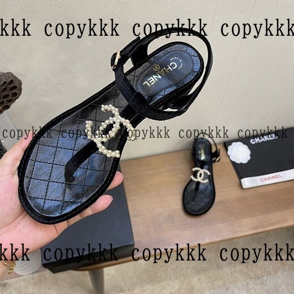 シャネル ミュールサンダル N級品 送料無料 - shoes-00146 画像 5