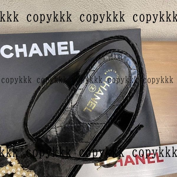 シャネル ミュールサンダル N級品 送料無料 - shoes-00146 画像 8