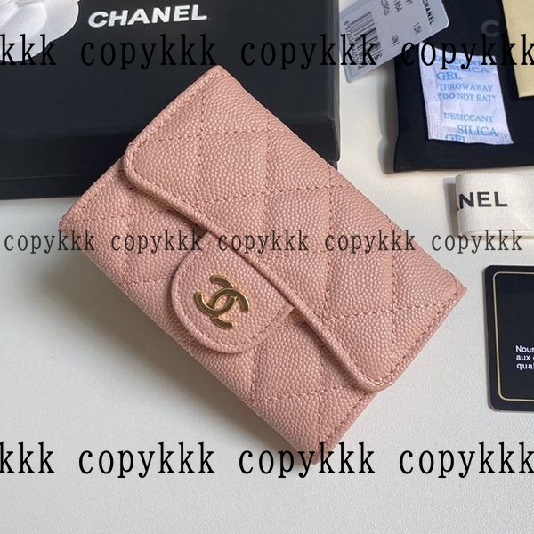 人気 シャネル 折り財布 コピー - wallets-00349