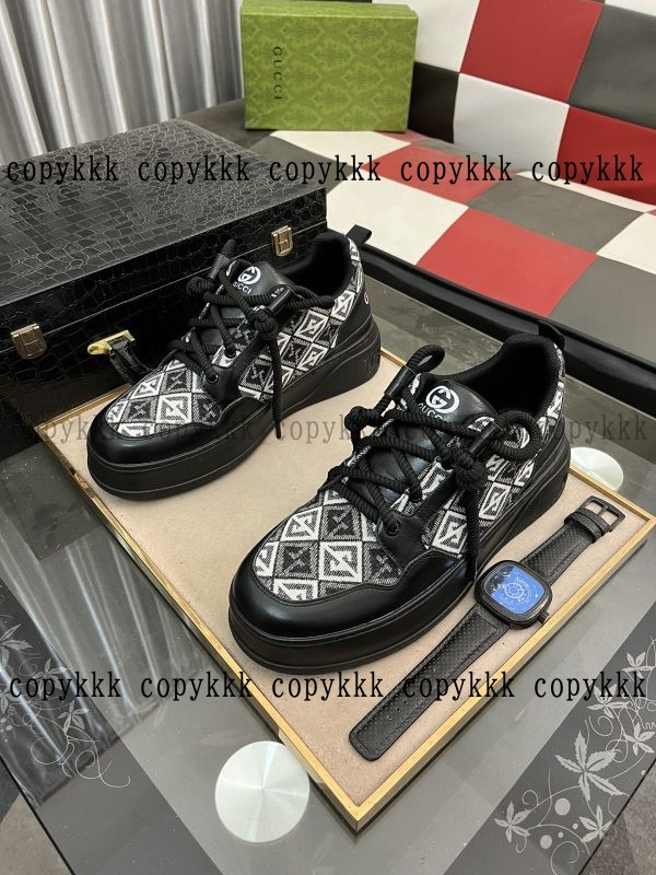 スニーカー グッチ ブランド コピー 偽物 激安 - axuwz2852 - 画像 (2)